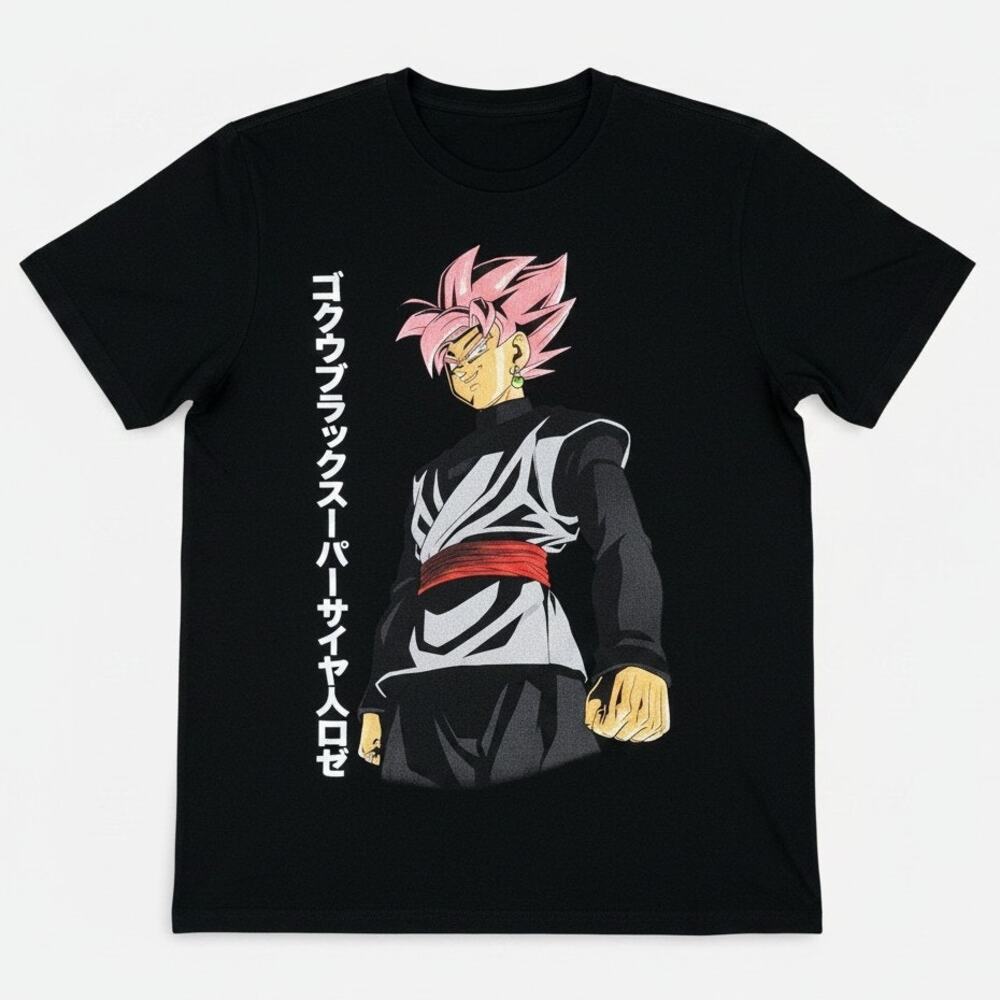 Dragon Ball Z Super Goku Men's Medium Black Anime Character T-Shirt Animation